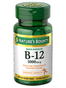 Nature's bounty Vitamin B-12, 5,000 mcg, 40 Tablets